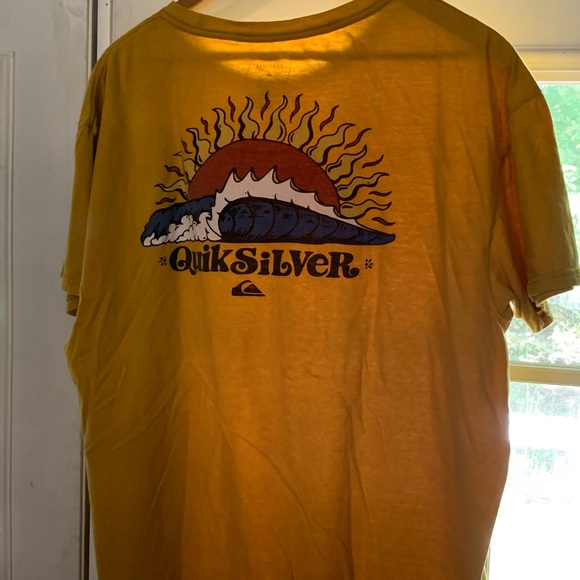 Quiksilver Other - Quicksilver- Mens size XL- golden yellow, short sleeved tee.